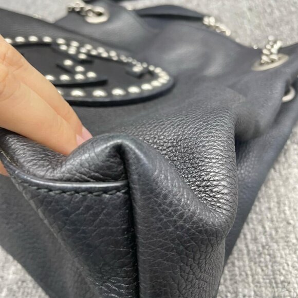 Gucci GG Soho on Chain Medium Shoulder Black Bag 660-82024 - Picture 6 of 16